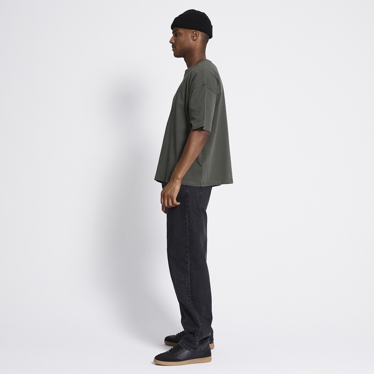 Heavy boxy tee "Mikael" Dark Green